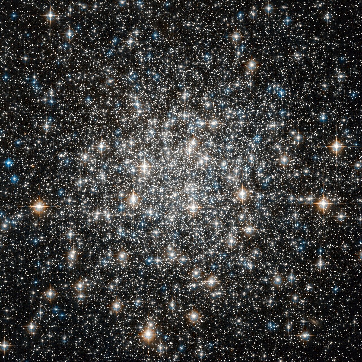 Photograph of M10, a globular cluster in Ophiuchus