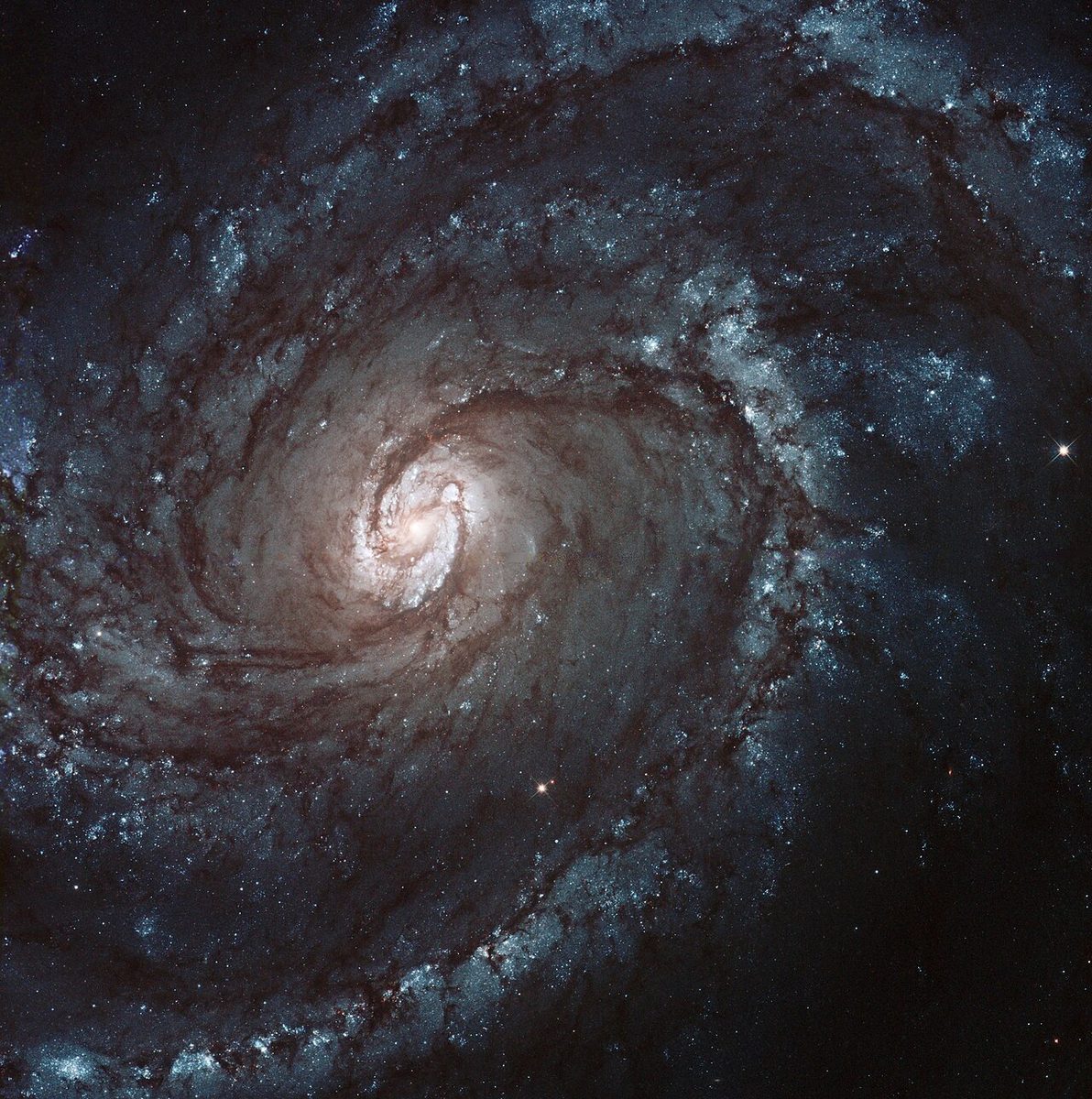 Photograph of M100, a spiral galaxy in Coma Berenices