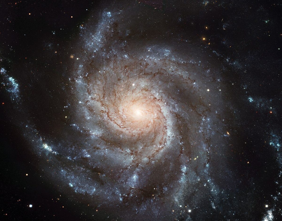 Photograph of Pinwheel Galaxy (M101), a spiral galaxy in Ursa Major