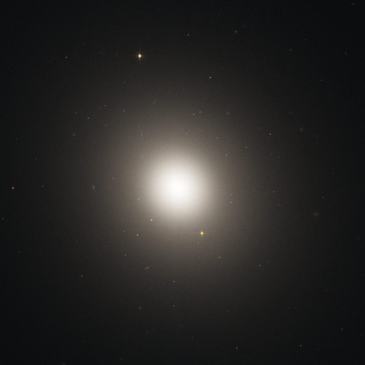 Photograph of M105, an elliptical galaxy in Leo