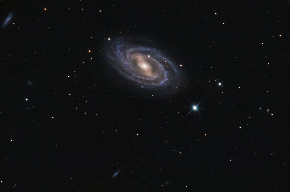 Photograph of M109, a spiral galaxy in Ursa Major
