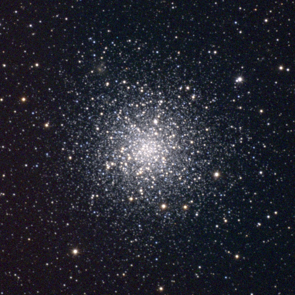Photograph of M12, a globular cluster in Ophiuchus