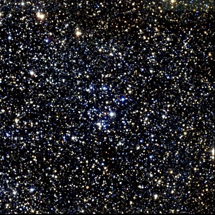 Photograph of M18, an open cluster in Sagittarius