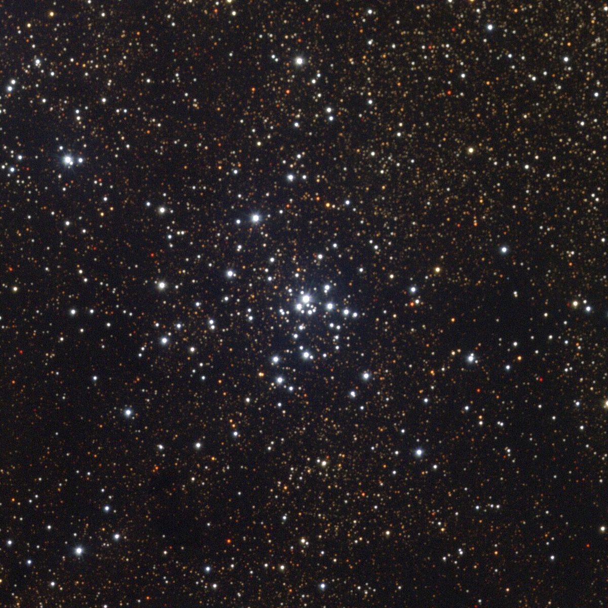 Photograph of M21, an open cluster in Sagittarius