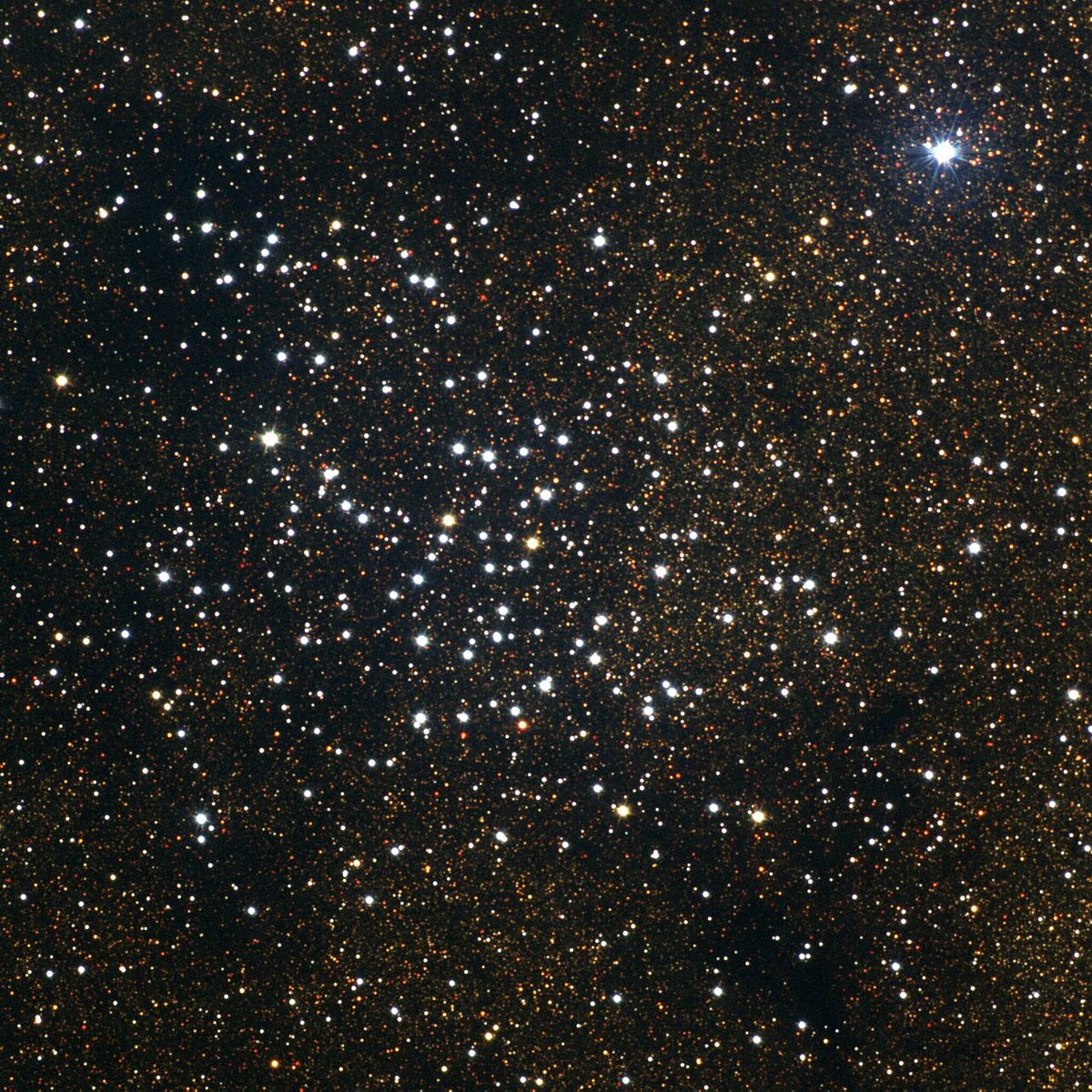 Photograph of M23, an open cluster in Sagittarius
