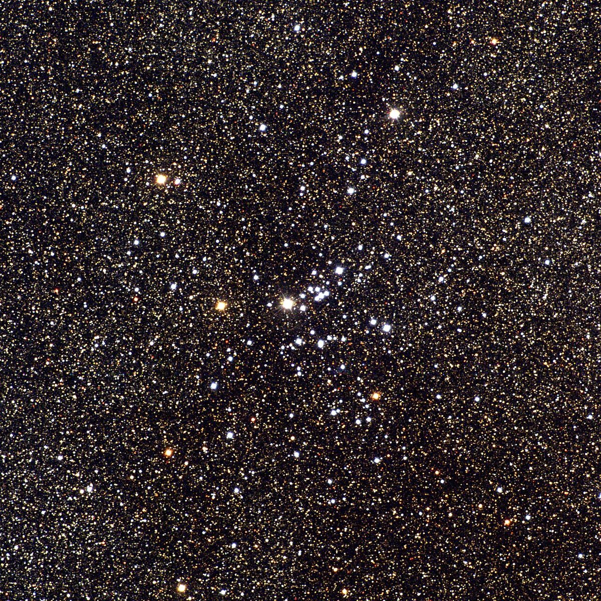 Photograph of M25, an open cluster in Sagittarius