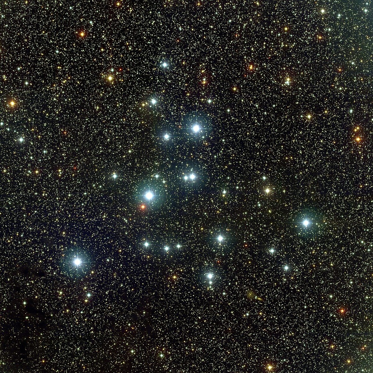 Photograph of M39, an open cluster in Cygnus