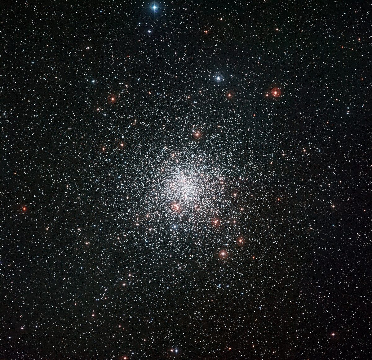 Photograph of M4, a globular cluster in Scorpius