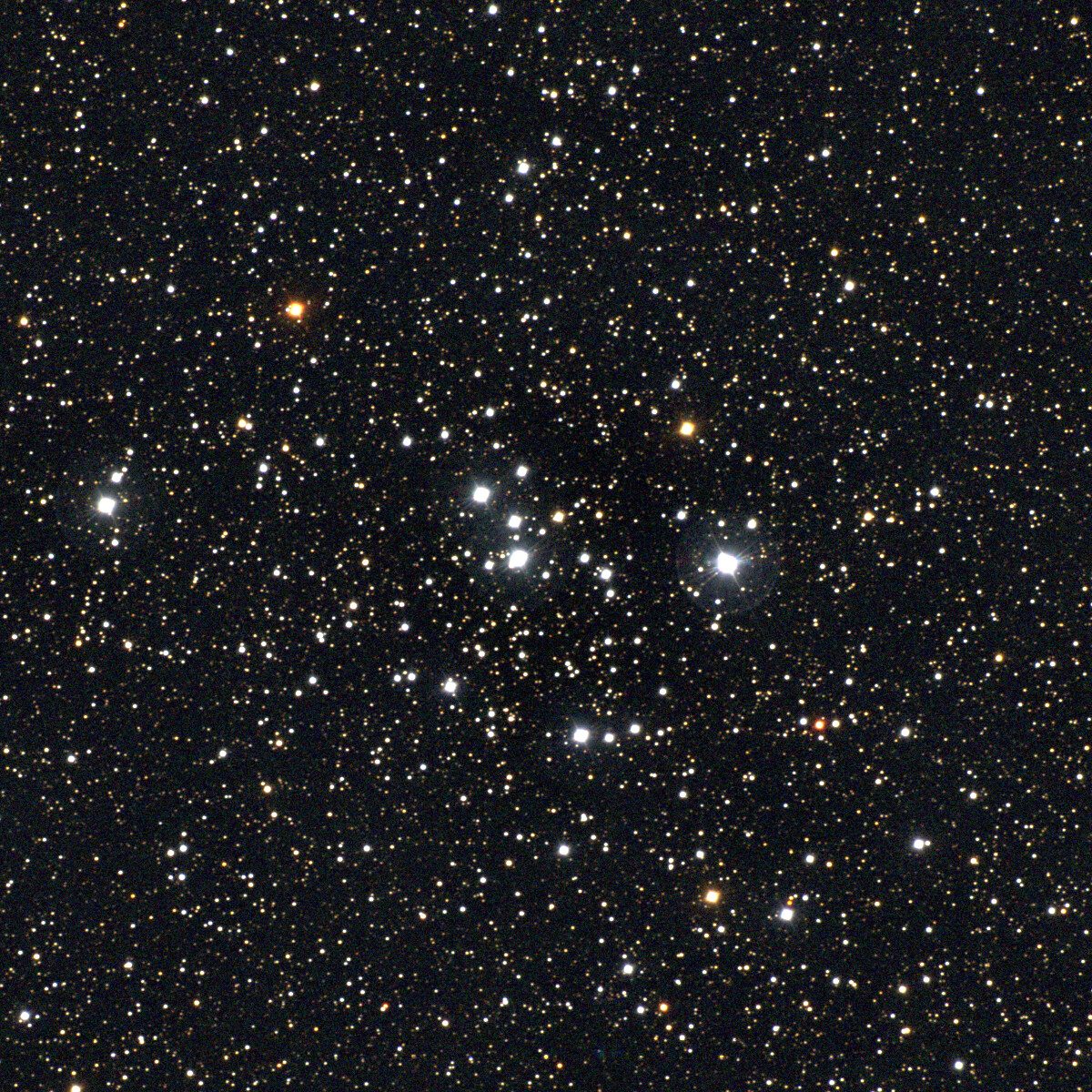 Photograph of M47, an open cluster in Puppis