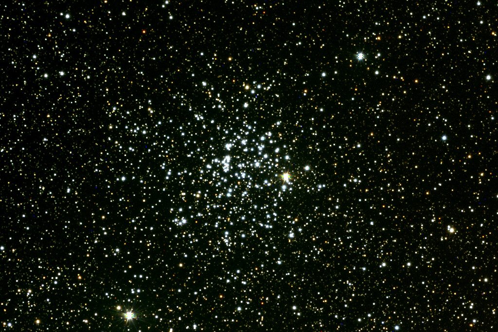 Photograph of M52, an open cluster in Cassiopeia