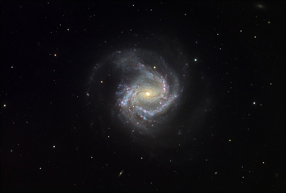 Photograph of M61, a spiral galaxy in Virgo