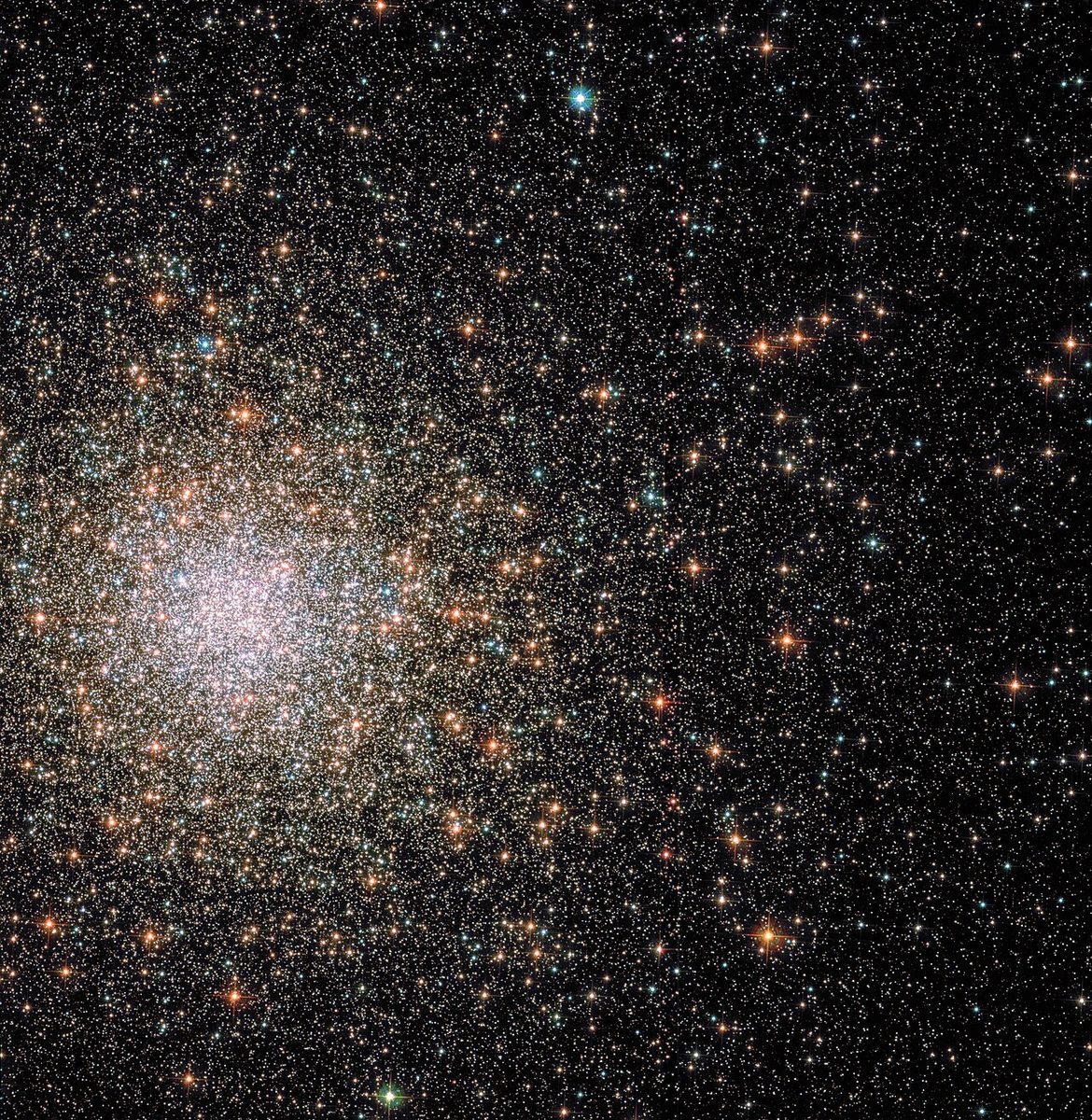 Photograph of M62, a globular cluster in Ophiuchus