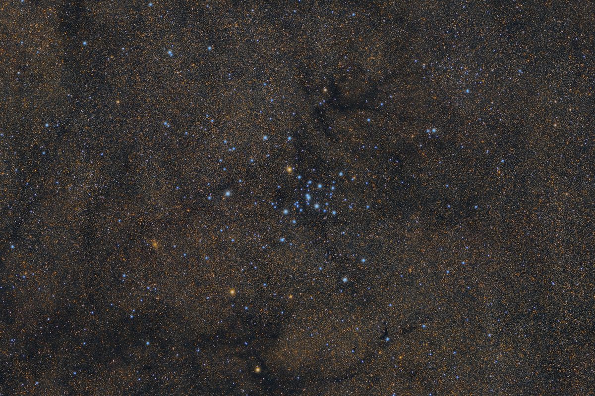 Photograph of Ptolemy Cluster (M7), an open cluster in Scorpius