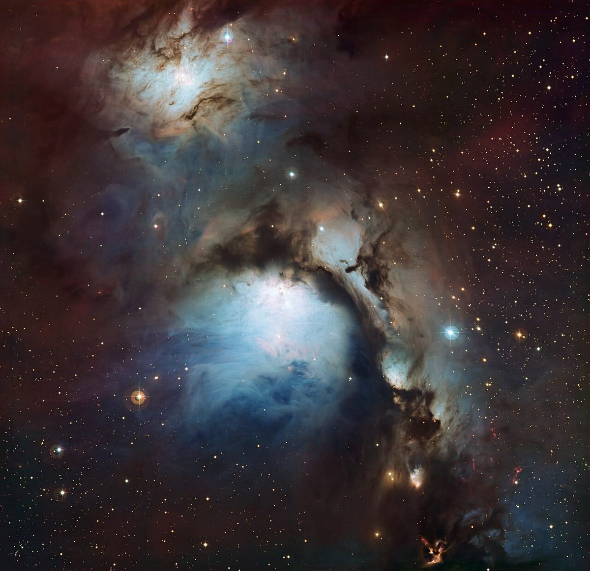 Photograph of M78, a reflection nebula in Orion