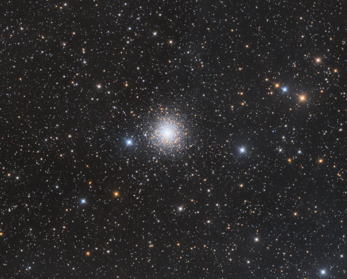 Photograph of M80, a globular cluster in Scorpius