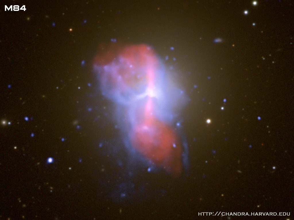 Photograph of M84, a lenticular galaxy in Virgo