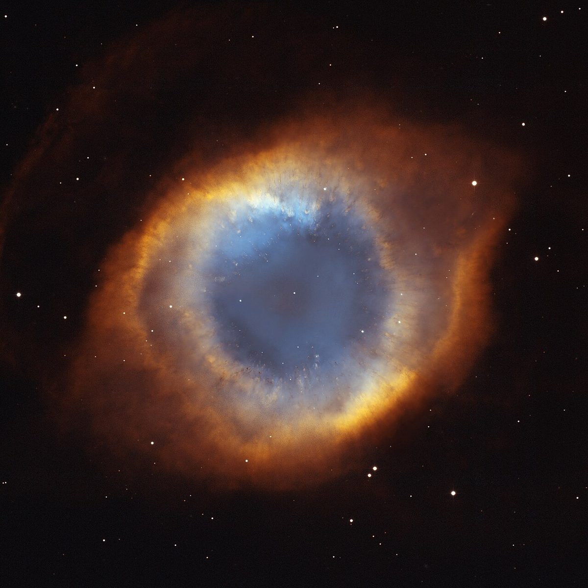 Photograph of Helix Nebula (NGC 7293), a planetary nebula in Aquarius